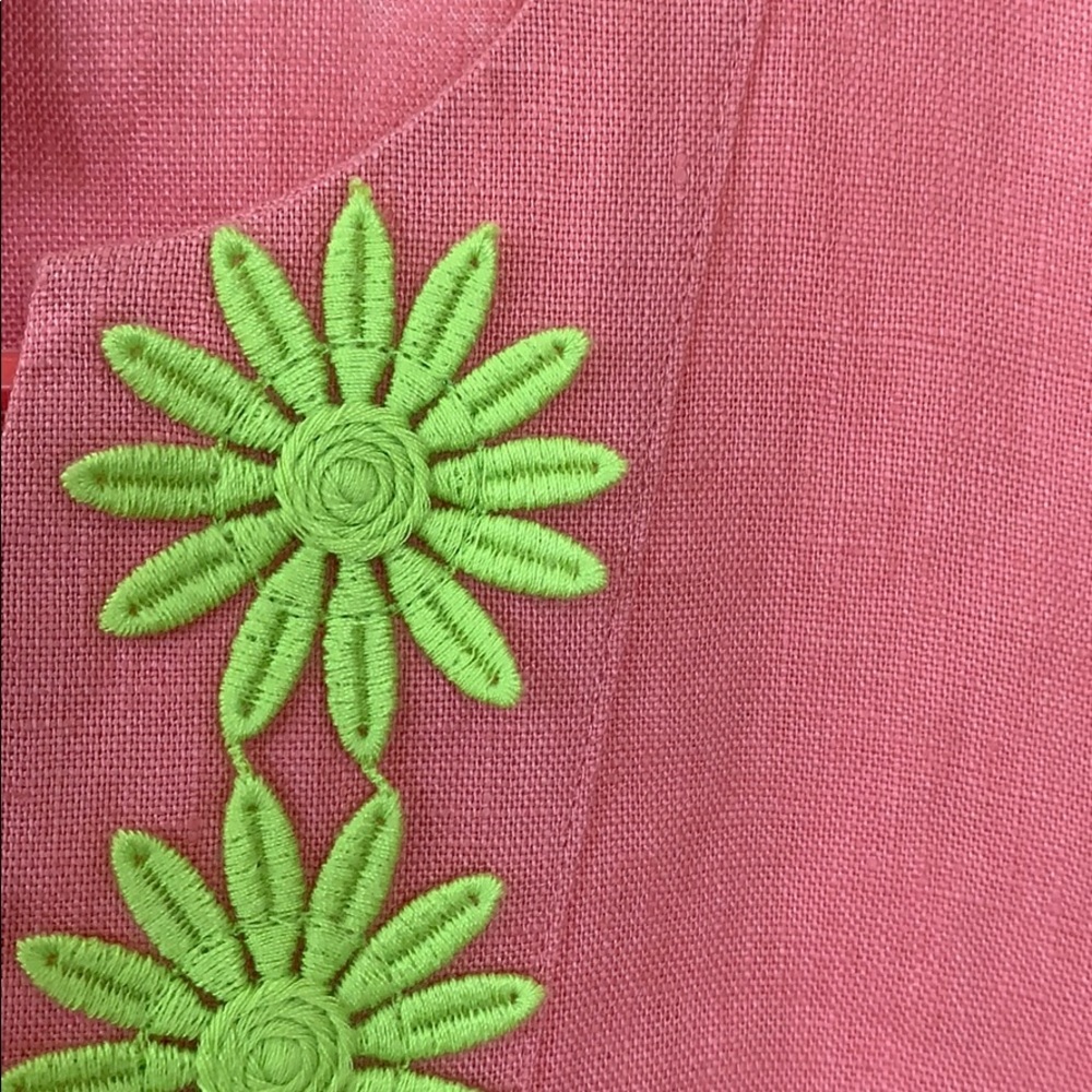 🎉NWT Sail to Sable Coral 🪸 Linen Dress - Embroidered Details 👗 - Picture 8 of 13